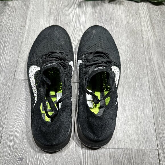 Nike Free RN Flyknit 2018 942839-001 Womens Sz  8.5 Black Athletic Running Shoes - Picture 6 of 9